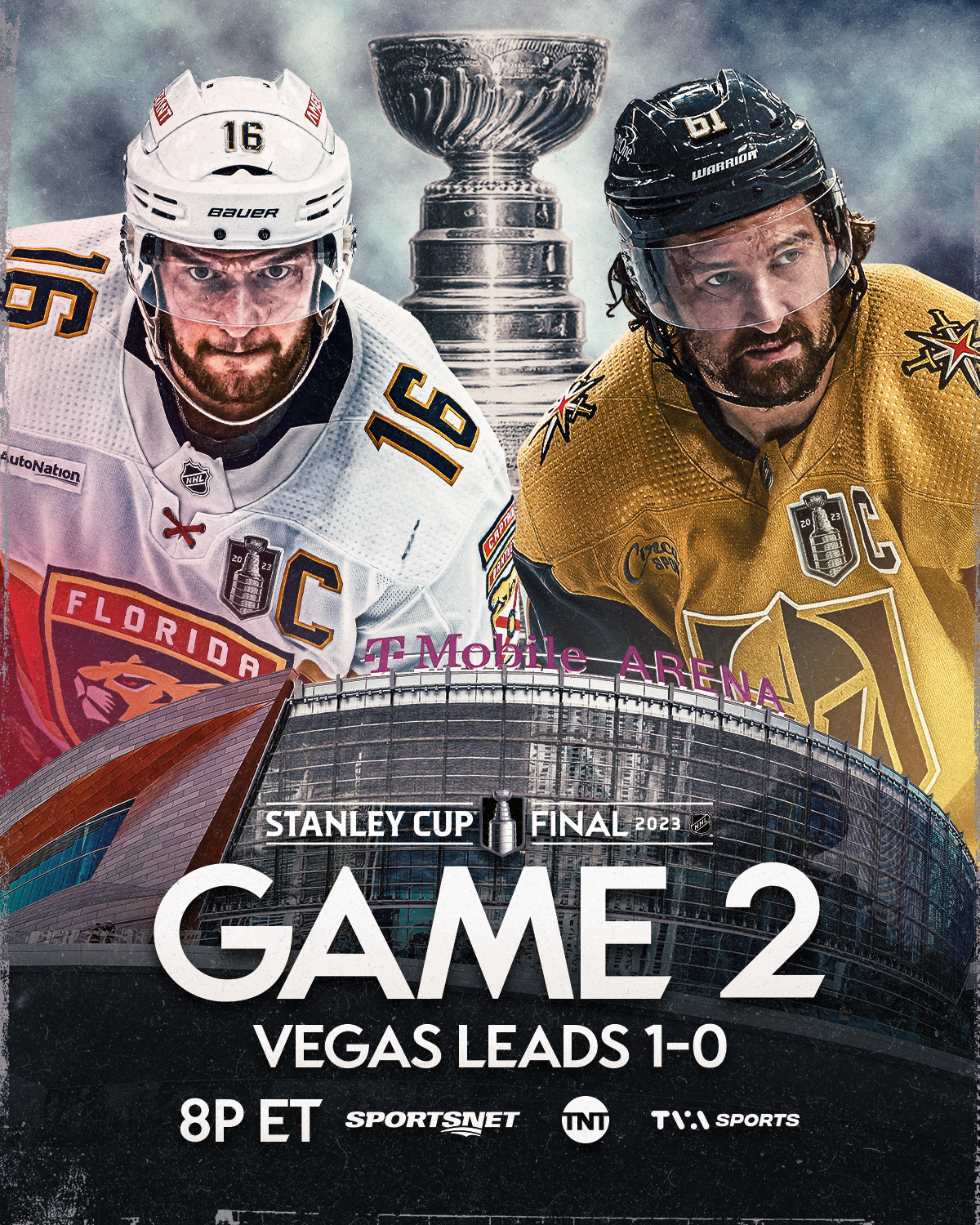 2023 NHL Stanley Cup Final Game 2 Tonight In Las Vegas