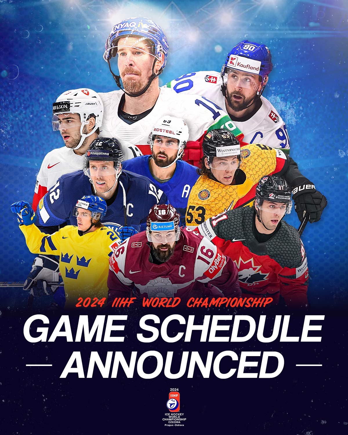 2024 IIHF Ice Hockey World Championship game schedule released